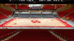 Basketball court at Fertitta Center, UH Cougars