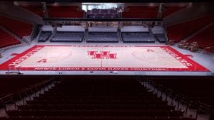 Basketball court at Fertitta Center, Houston