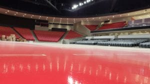 Basketball court at Fertitta Center, Houston