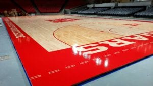 Basketball court at Fertitta Center, Houston