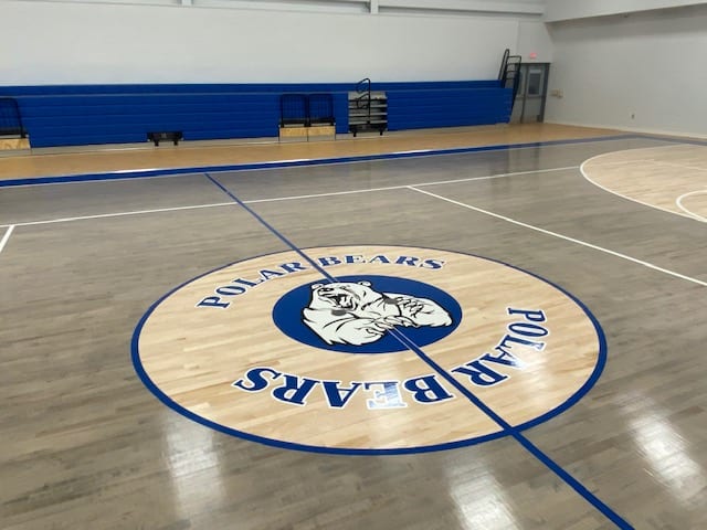 Polar Bears Logo Wood Floor